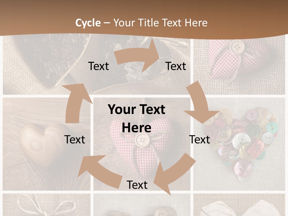 String Romance Collage PowerPoint Template
