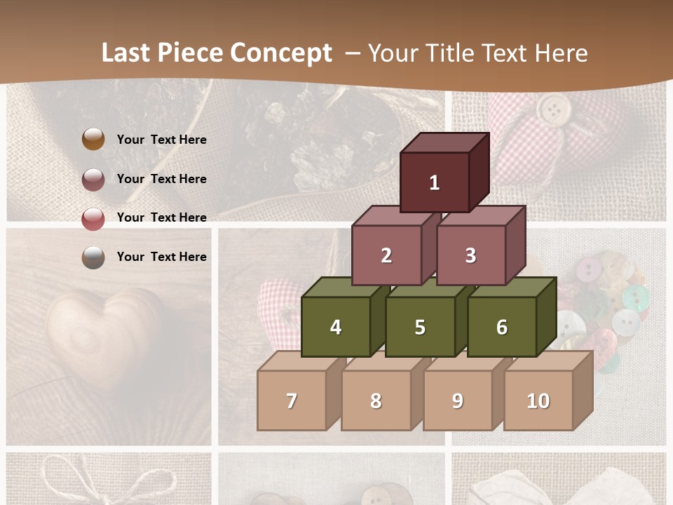 String Romance Collage PowerPoint Template