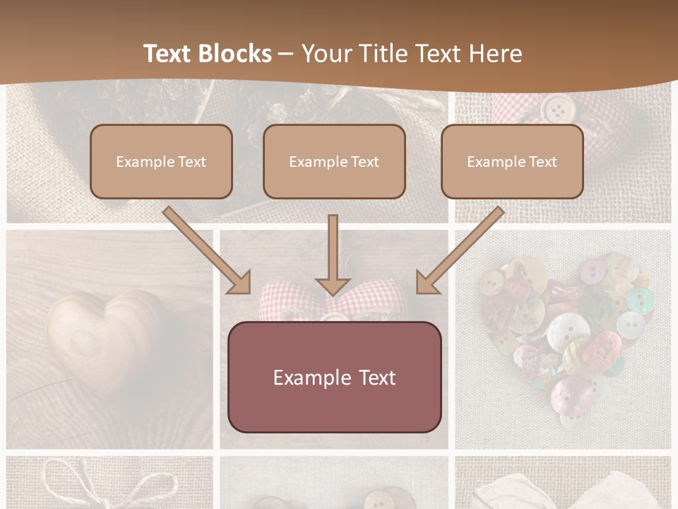 String Romance Collage PowerPoint Template
