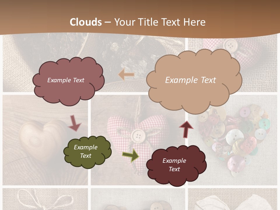 String Romance Collage PowerPoint Template