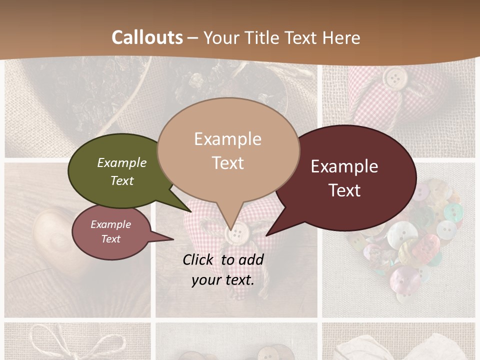 String Romance Collage PowerPoint Template