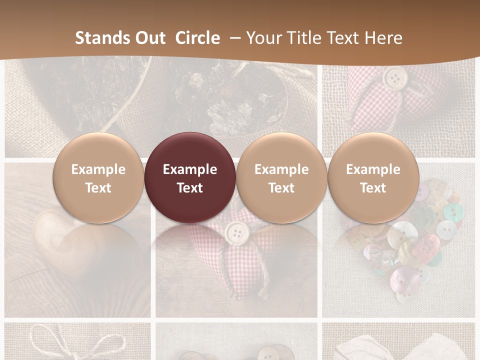 String Romance Collage PowerPoint Template