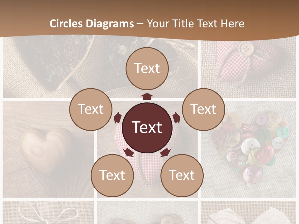 String Romance Collage PowerPoint Template