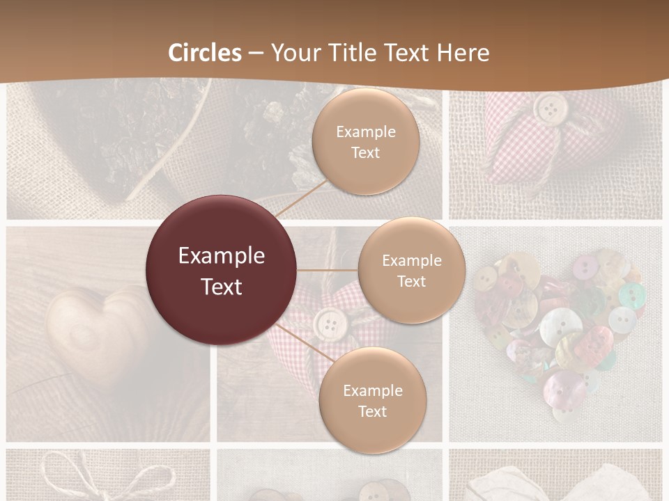 String Romance Collage PowerPoint Template