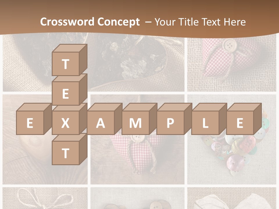 String Romance Collage PowerPoint Template