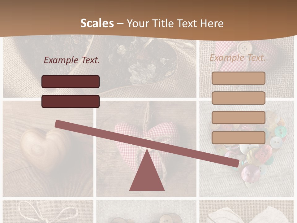 String Romance Collage PowerPoint Template