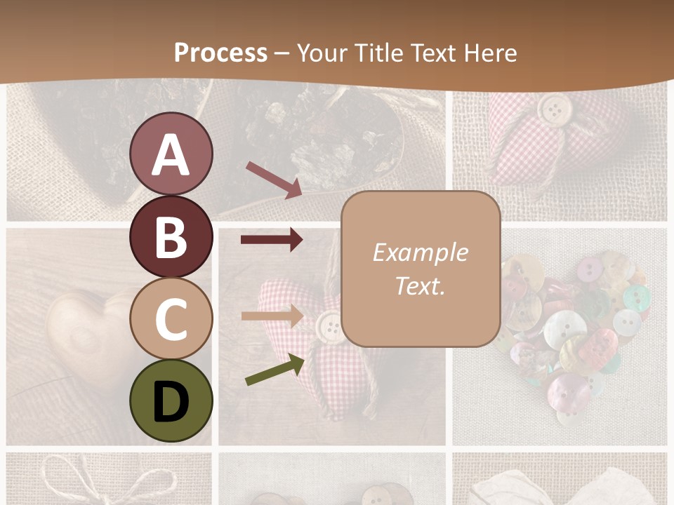 String Romance Collage PowerPoint Template