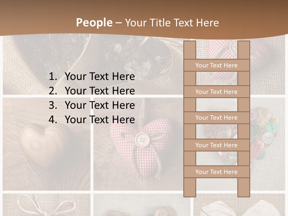 String Romance Collage PowerPoint Template
