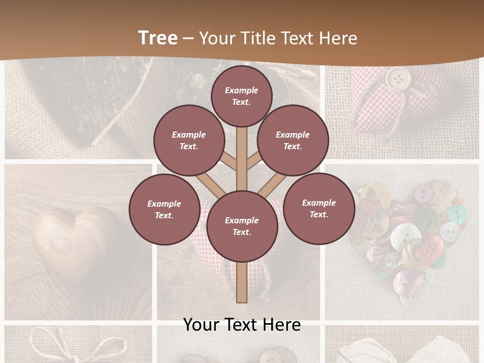 String Romance Collage PowerPoint Template