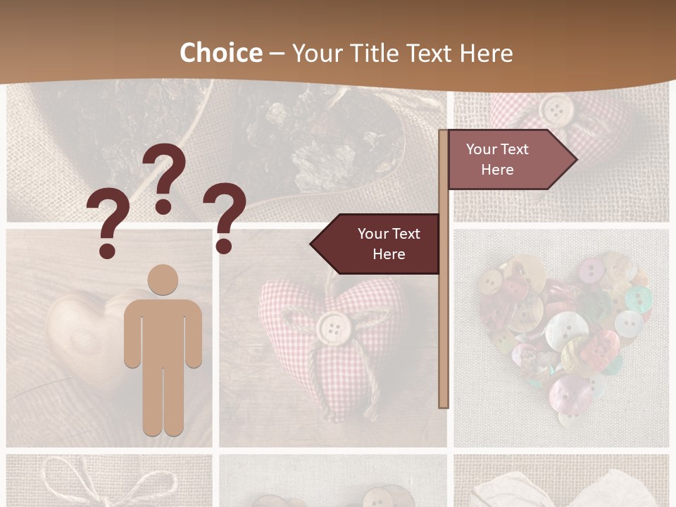 String Romance Collage PowerPoint Template