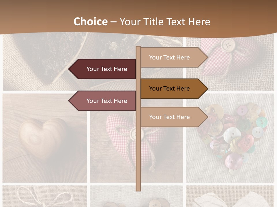 String Romance Collage PowerPoint Template