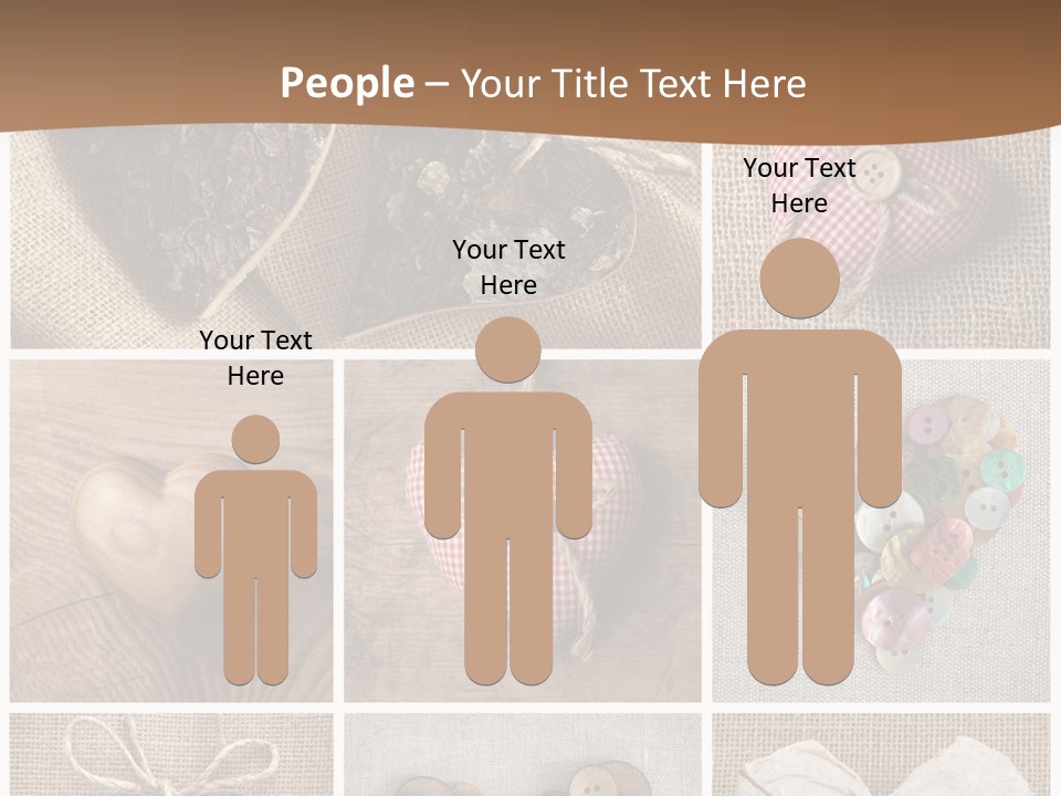 String Romance Collage PowerPoint Template