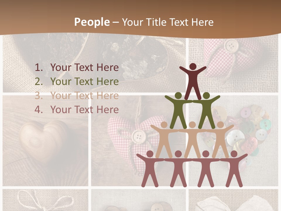 String Romance Collage PowerPoint Template