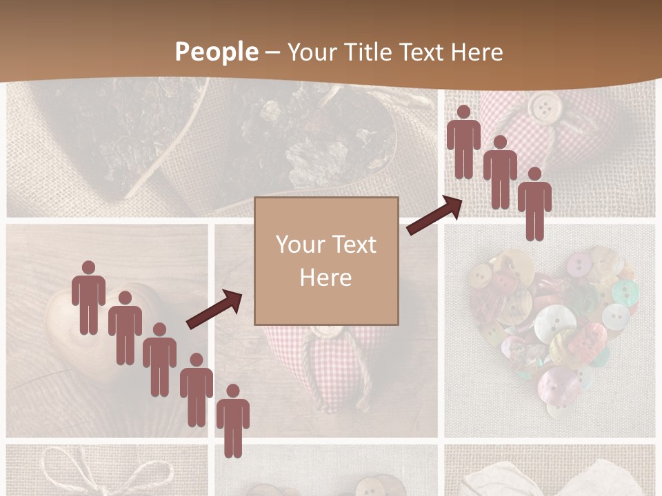 String Romance Collage PowerPoint Template