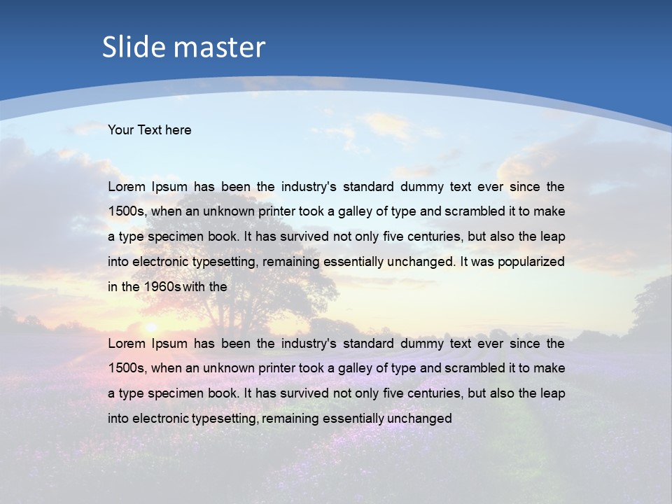 Countryside Color Fields PowerPoint Template