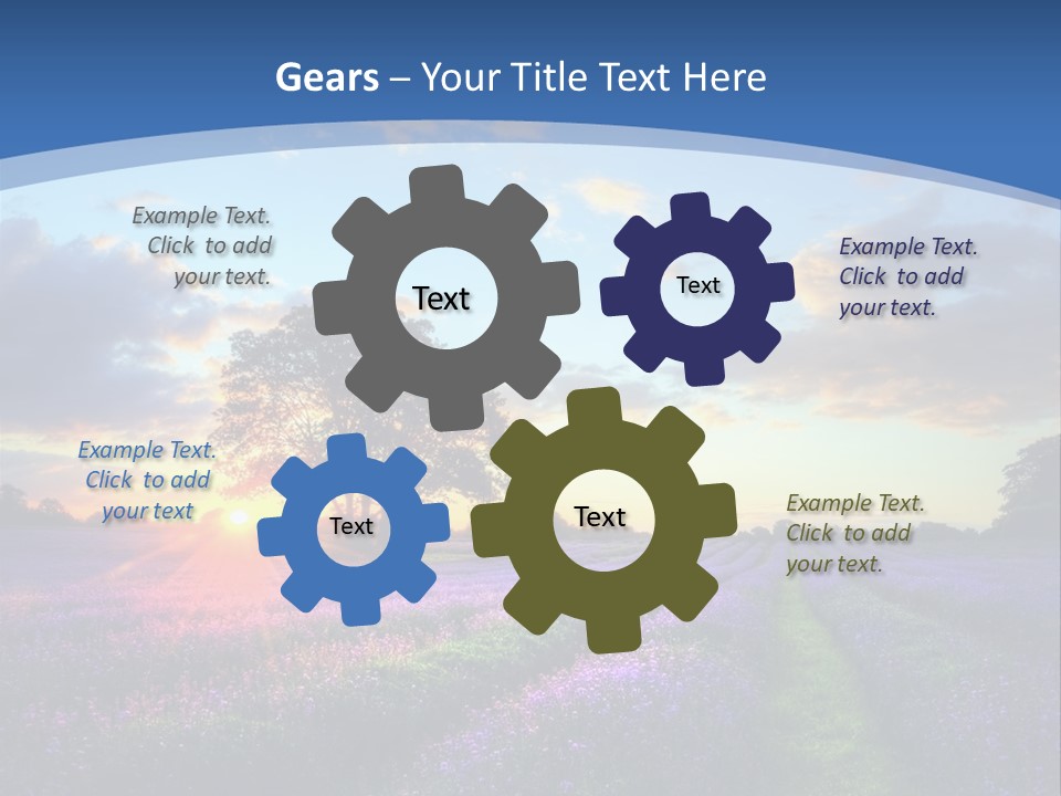 Countryside Color Fields PowerPoint Template