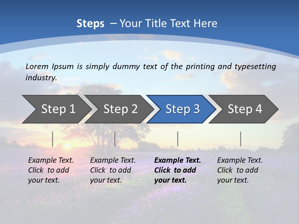 Countryside Color Fields PowerPoint Template