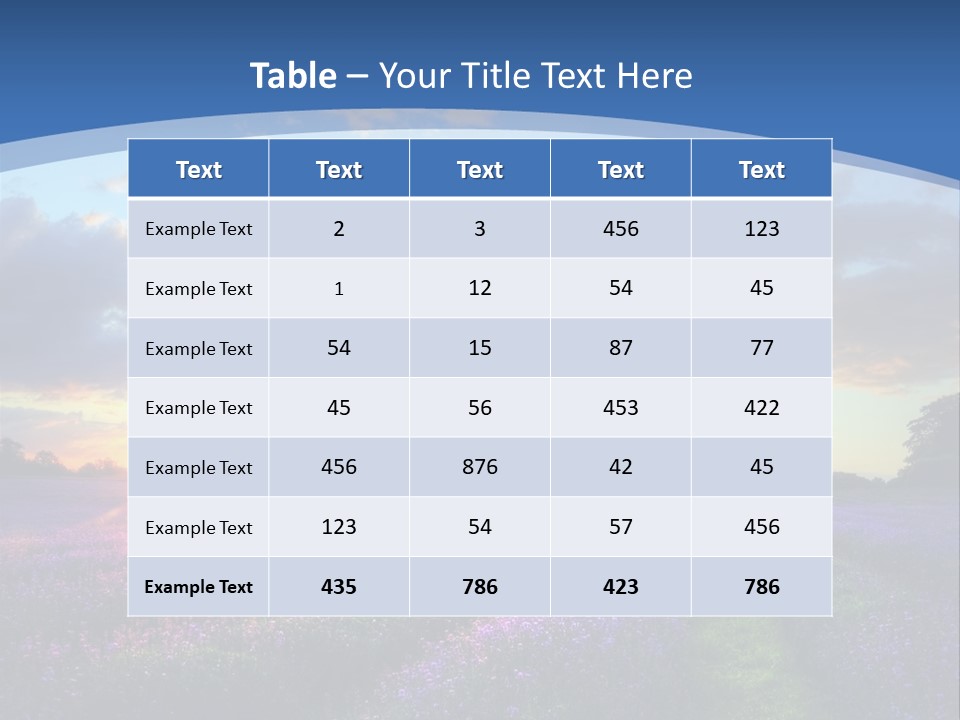 Countryside Color Fields PowerPoint Template