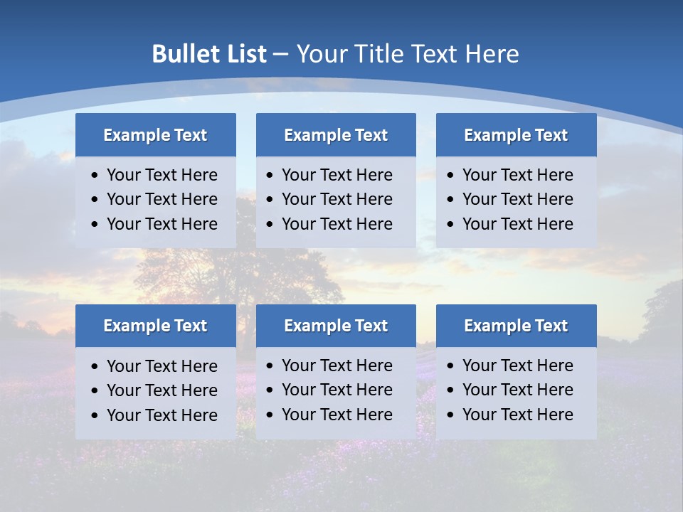 Countryside Color Fields PowerPoint Template