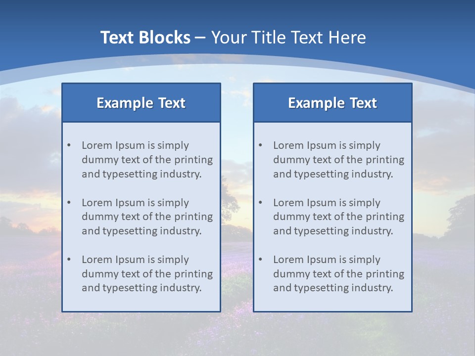 Countryside Color Fields PowerPoint Template