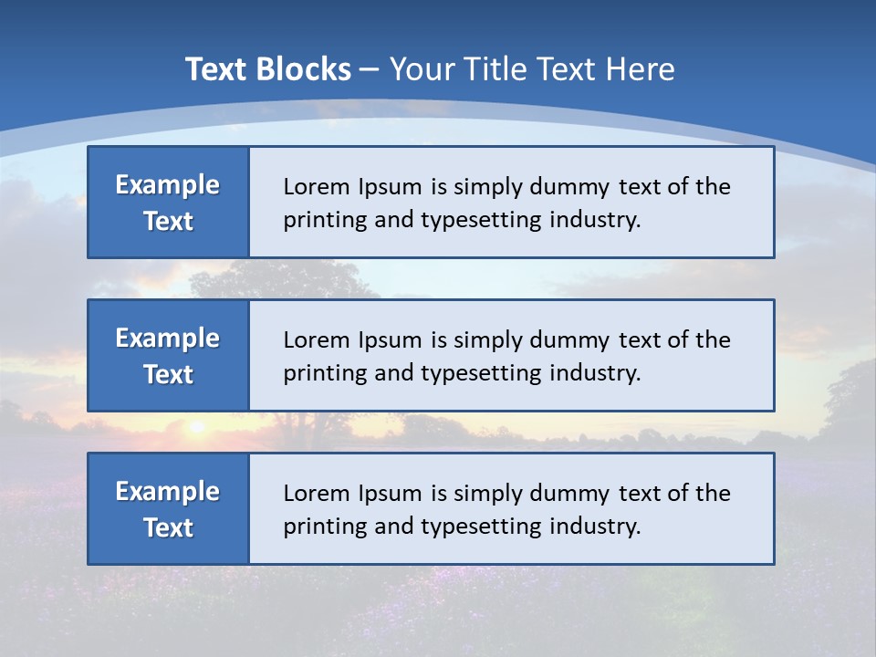 Countryside Color Fields PowerPoint Template