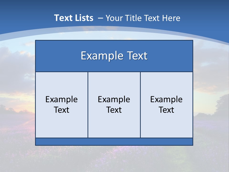 Countryside Color Fields PowerPoint Template