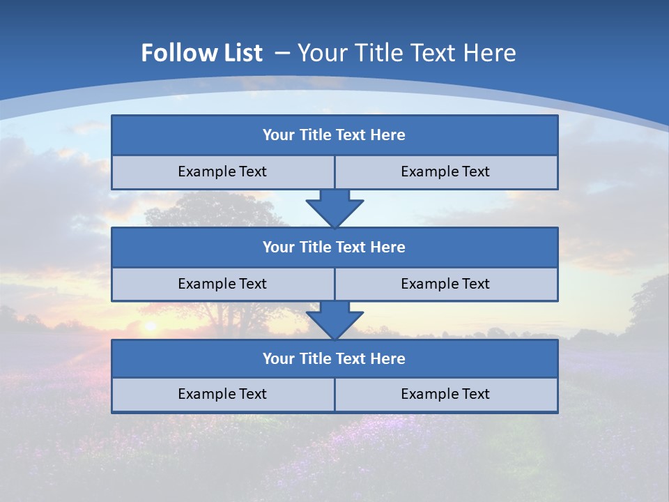 Countryside Color Fields PowerPoint Template