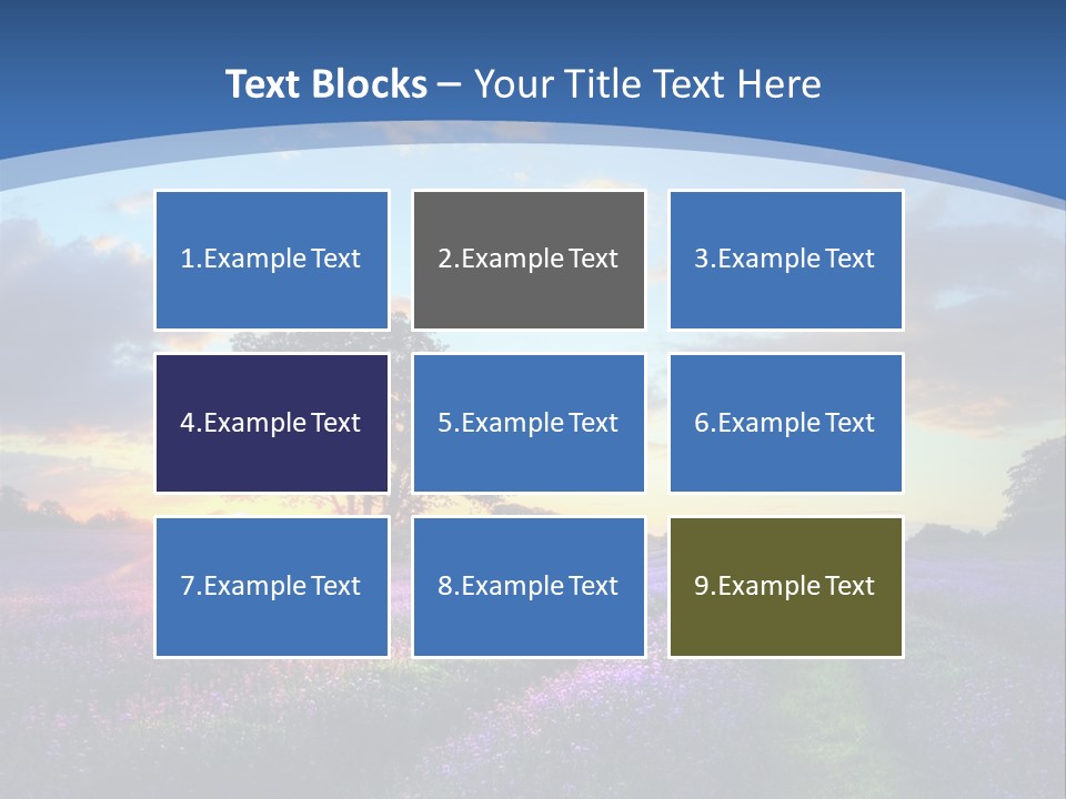 Countryside Color Fields PowerPoint Template