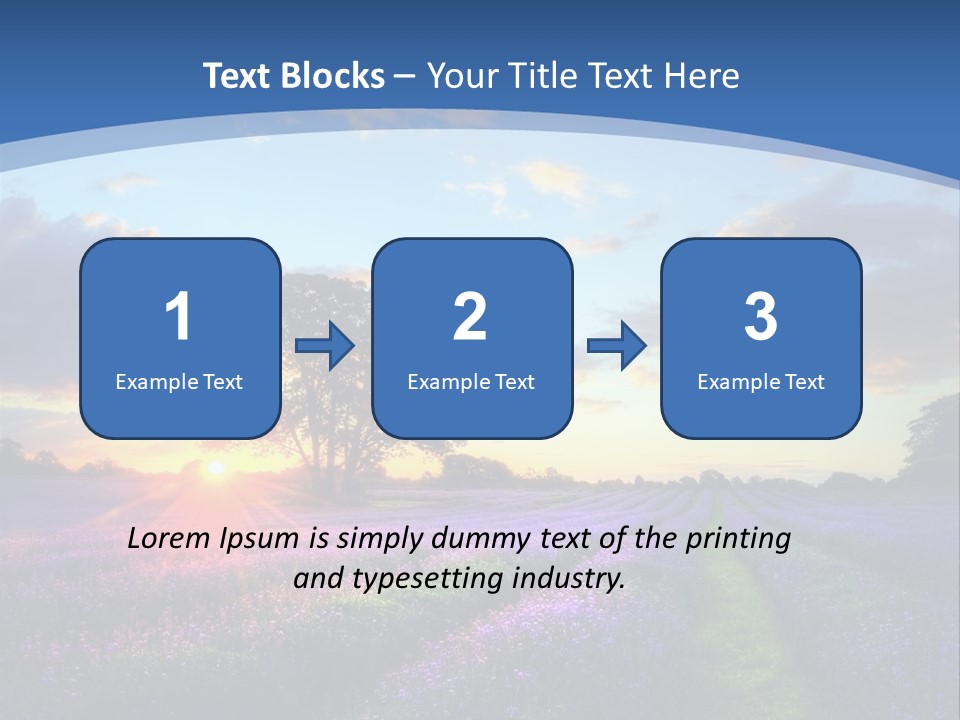Countryside Color Fields PowerPoint Template