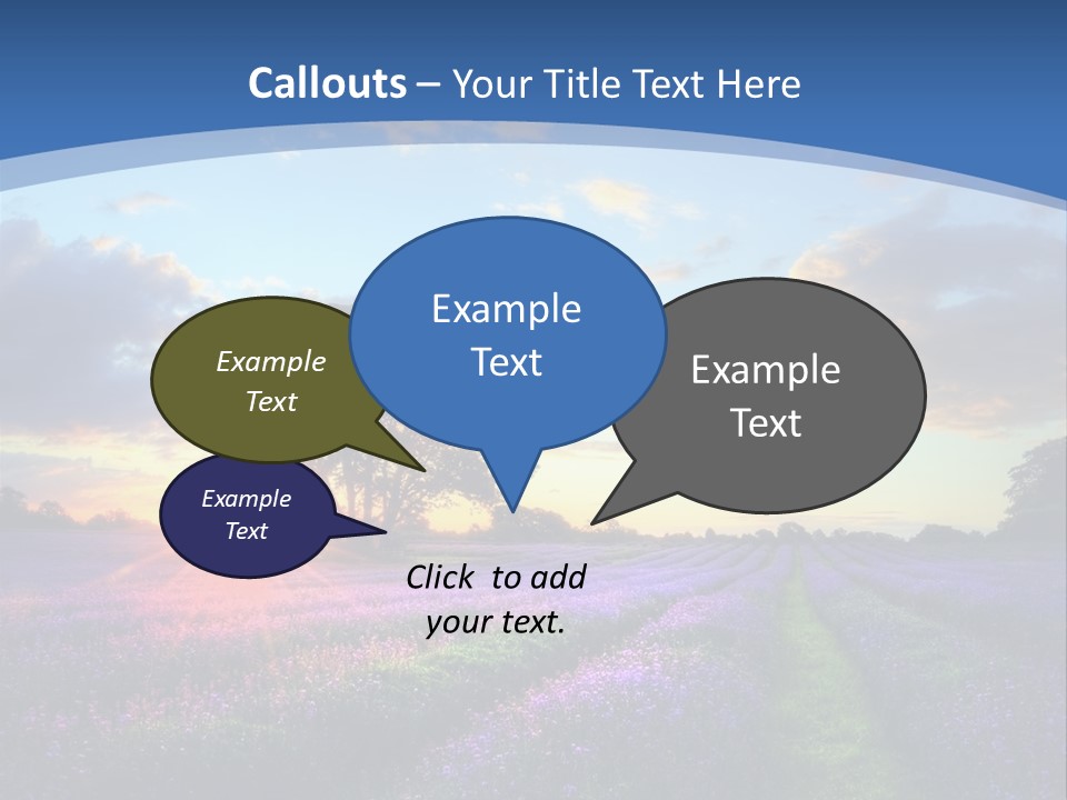Countryside Color Fields PowerPoint Template