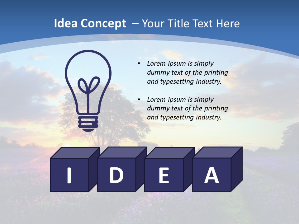 Countryside Color Fields PowerPoint Template