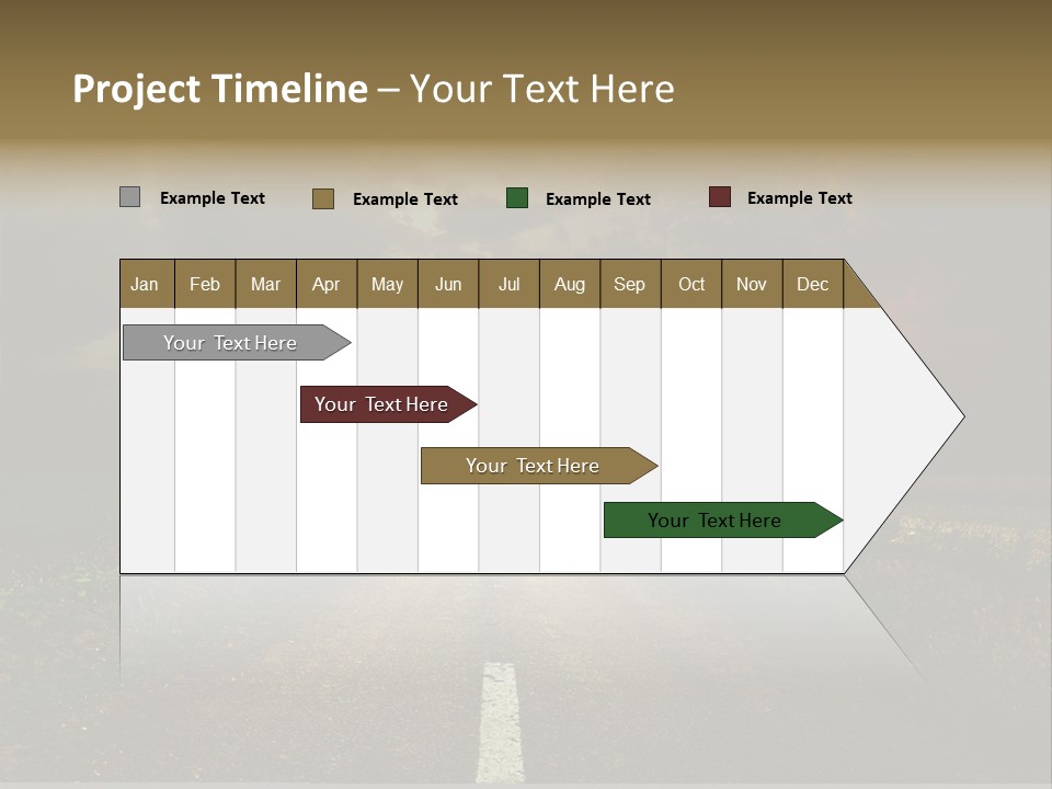 Route Grass Field PowerPoint Template