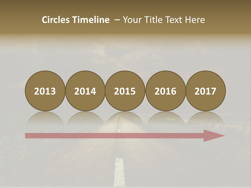 Route Grass Field PowerPoint Template