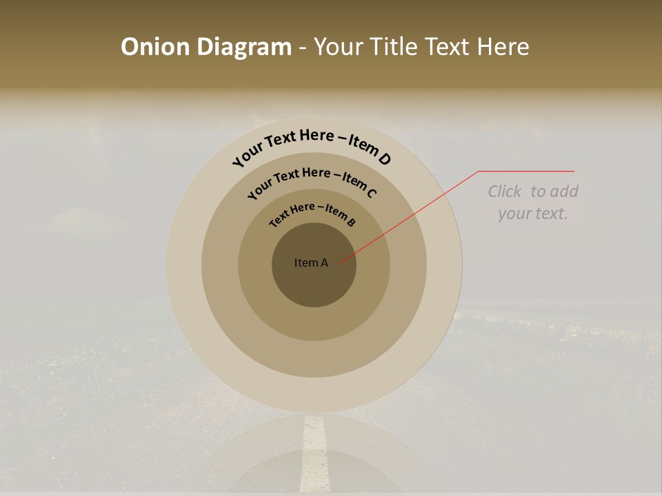 Route Grass Field PowerPoint Template