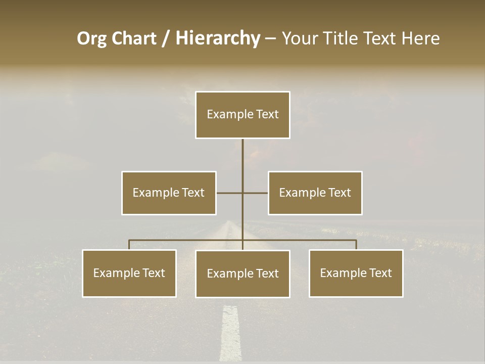 Route Grass Field PowerPoint Template