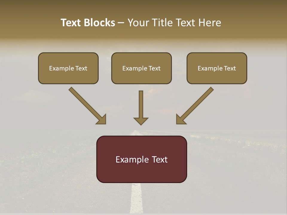 Route Grass Field PowerPoint Template