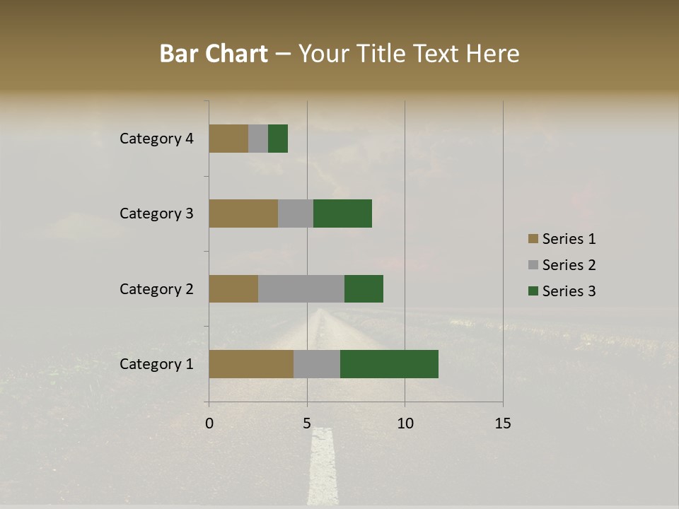 Route Grass Field PowerPoint Template