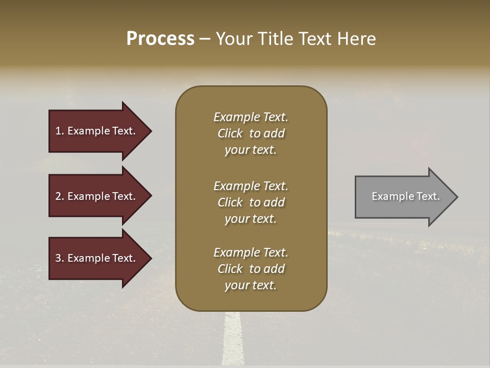 Route Grass Field PowerPoint Template