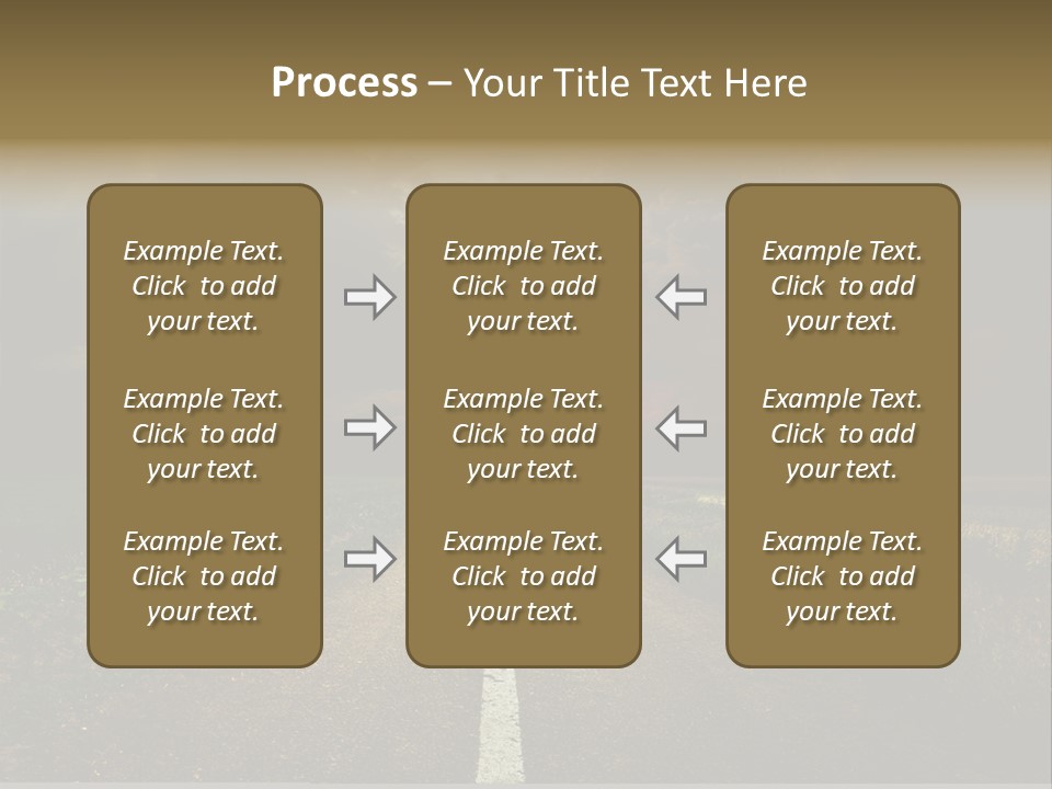 Route Grass Field PowerPoint Template