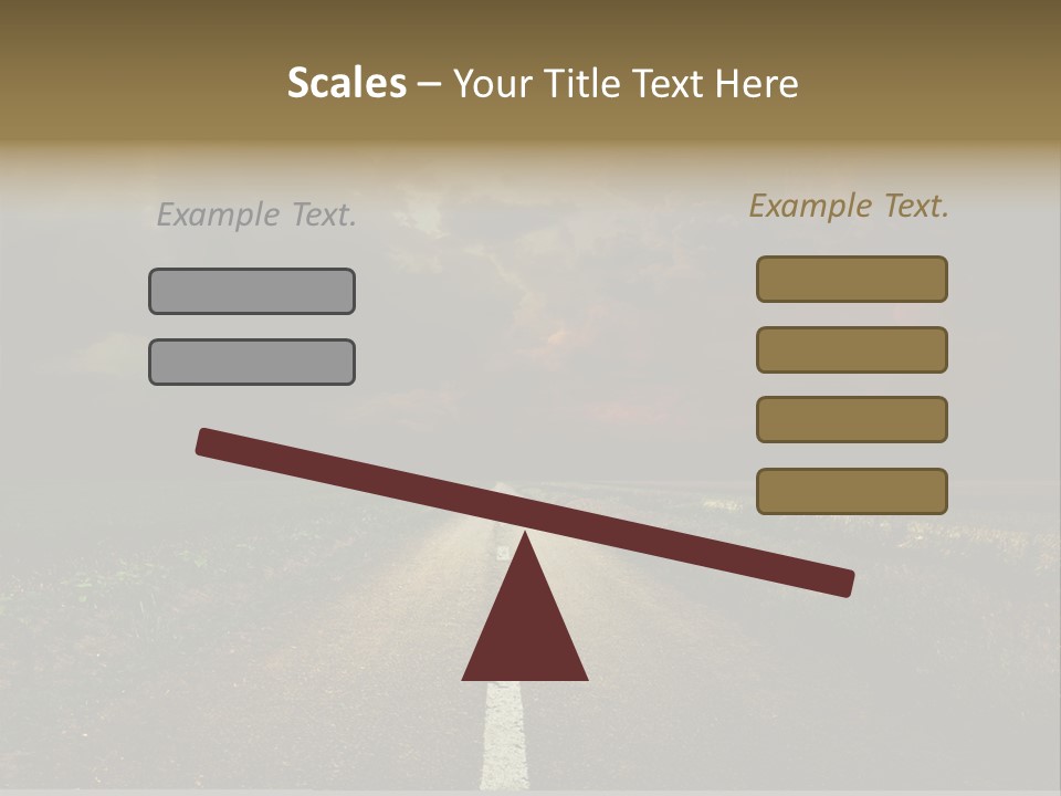 Route Grass Field PowerPoint Template