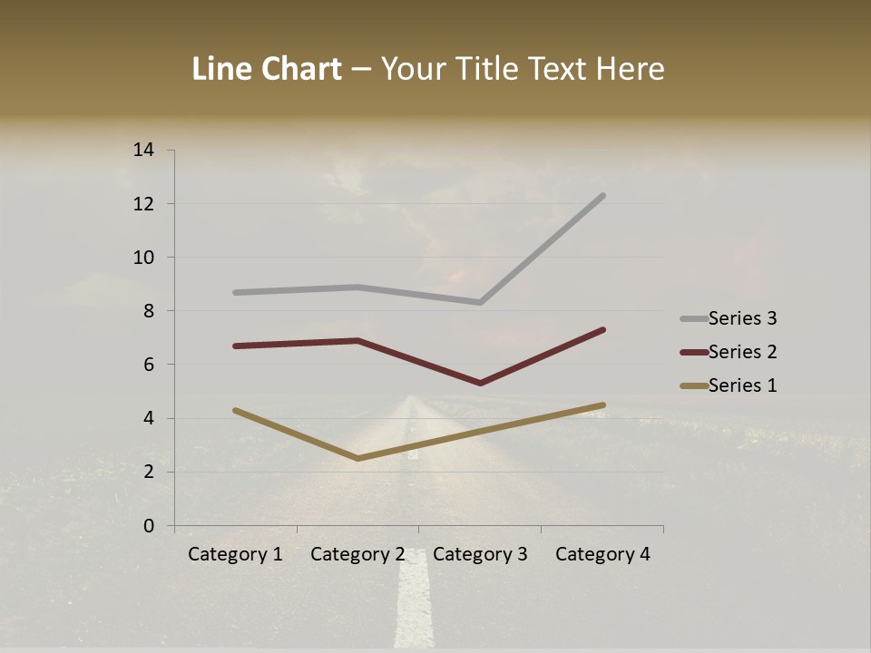 Route Grass Field PowerPoint Template