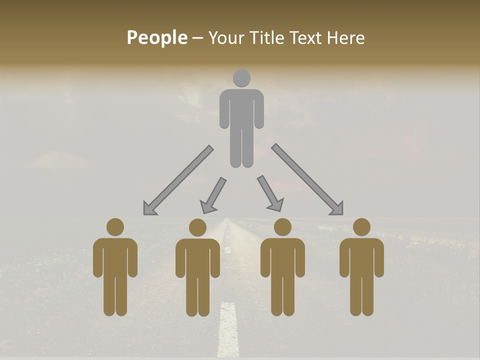 Route Grass Field PowerPoint Template