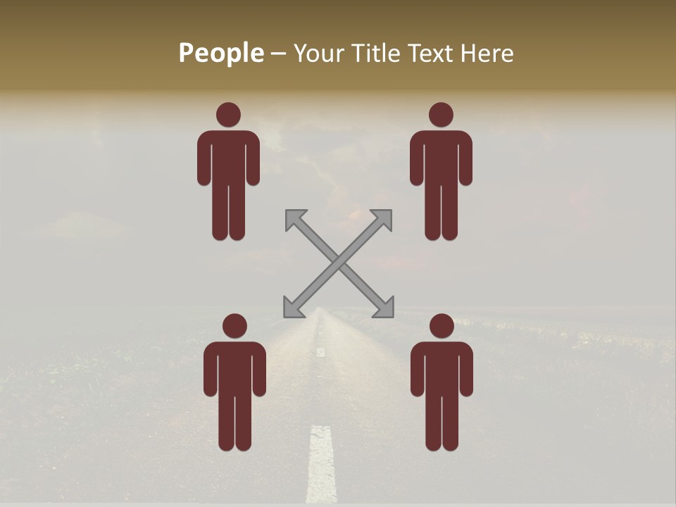 Route Grass Field PowerPoint Template