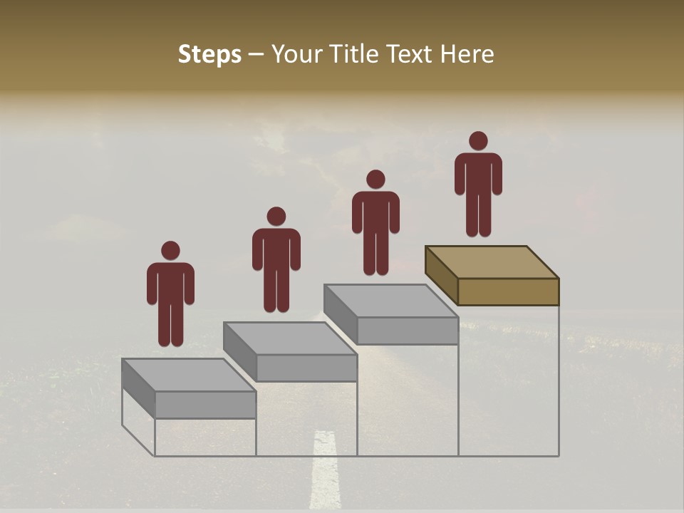 Route Grass Field PowerPoint Template