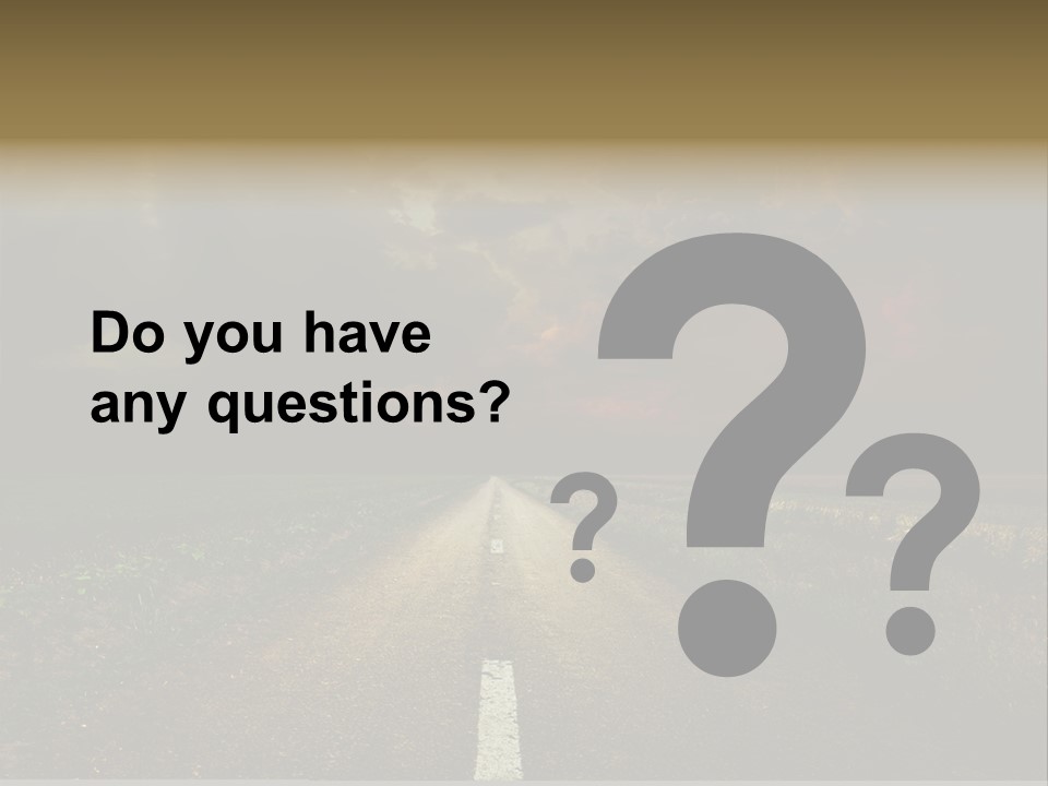 Route Grass Field PowerPoint Template