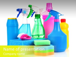 Spray Home Detergent PowerPoint Template
