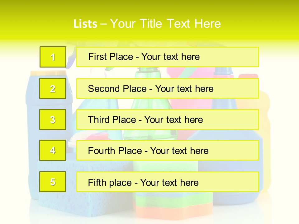 Spray Home Detergent PowerPoint Template