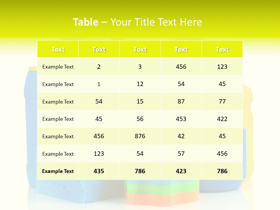 Spray Home Detergent PowerPoint Template