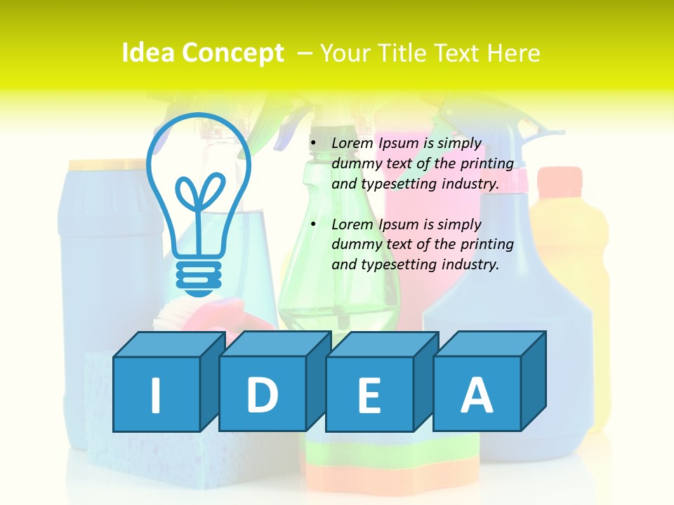 Spray Home Detergent PowerPoint Template