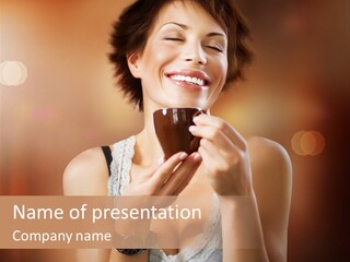 Flavor Casual Brunette PowerPoint Template